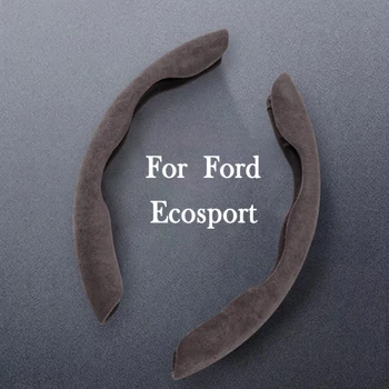 За Стайлинг на Автомобили Ford Ecosport Калъфи За Волан От Естествена велур, Аксесоари от велур